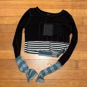 Obsequies Patchwork Crop Top